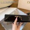 Dior Lady Dior Croc-Embossed Top Handle Bag