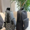 Dior Black Monogram Leather Backpack