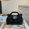 Dior Gold Cannage Lambskin Crossbody Bag
