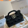Dior Gold Cannage Lambskin Crossbody Bag