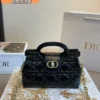 Dior Gold Cannage Lambskin Crossbody Bag