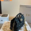 Dior Gold Cannage Lambskin Crossbody Bag