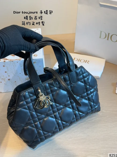 Dior Toujours Small Black Cannage Leather Handbag