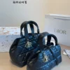 Dior Toujours Small Black Cannage Leather Handbag