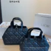 Dior Toujours Small Black Cannage Leather Handbag