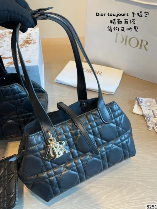 Dior Toujours Small Black Cannage Leather Handbag
