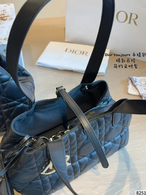 Dior Toujours Small Black Cannage Leather Handbag