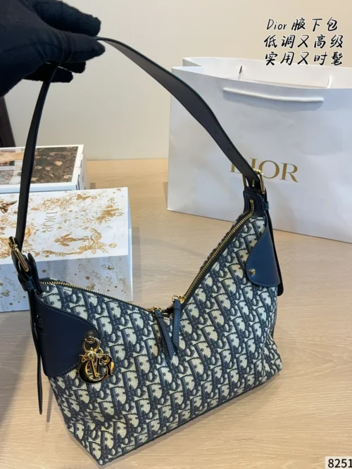 Dior Monogram Leather Handbag