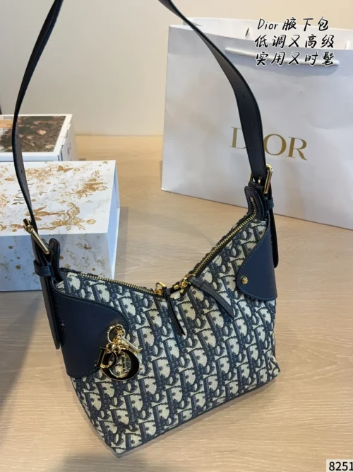Dior Monogram Leather Handbag