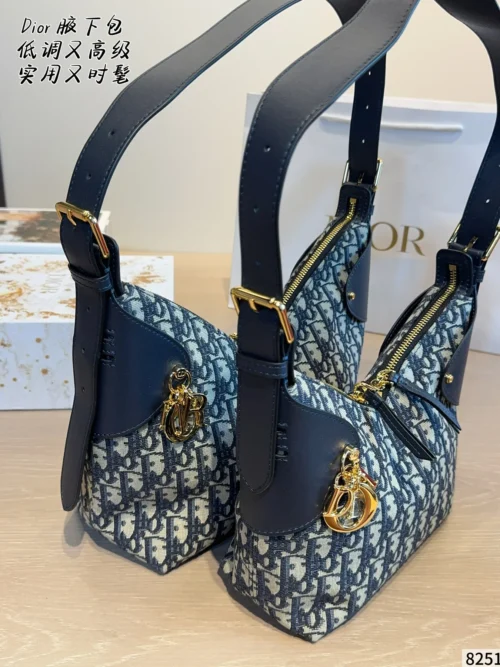 Dior Monogram Leather Handbag