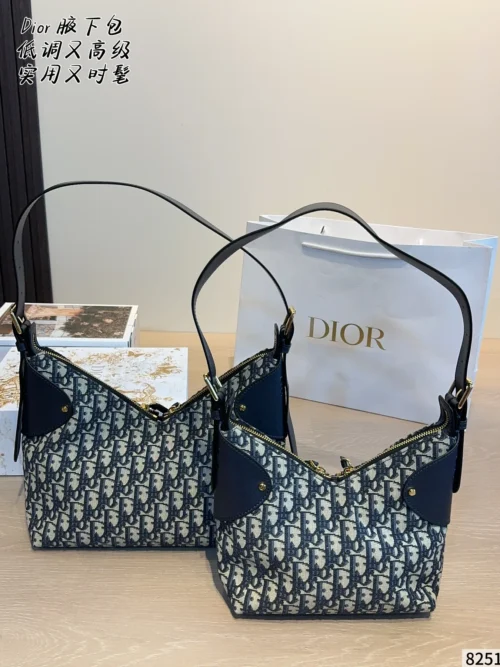 Dior Monogram Leather Handbag