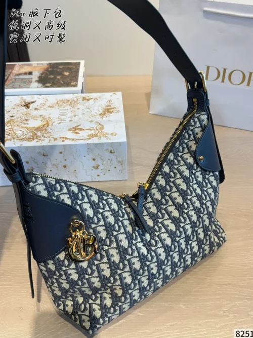 Dior Monogram Leather Handbag