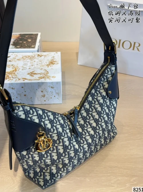 Dior Monogram Leather Handbag