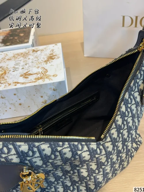 Dior Monogram Leather Handbag