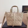 Dior Toujours Small Silver Cannage Leather Handbag Style 0142