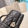 Dior Mini Black Cannage Lambskin Handbag