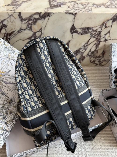 Dior Black Monogram Backpack Style 0165