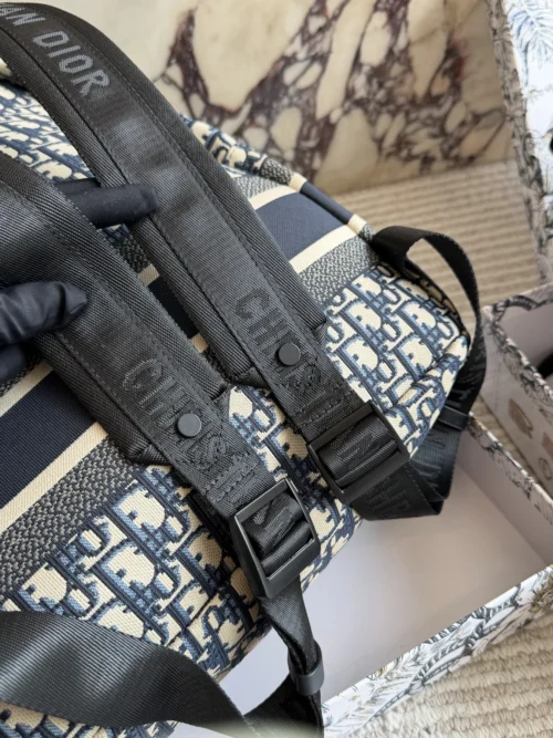 Dior Black Monogram Backpack Style 0165