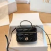 Dior Black Quilted Calfskin Vanity Bag