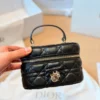 Dior Black Quilted Calfskin Vanity Bag