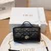 Dior Lady Dior Black Quilted Calfskin Vanity Bag