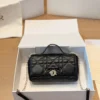 Dior Lady Dior Black Quilted Calfskin Vanity Bag