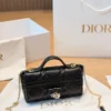 Dior Lady Dior Black Quilted Calfskin Vanity Bag