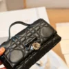 Dior Lady Dior Black Quilted Calfskin Vanity Bag
