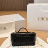 Dior Lady Dior Black Quilted Calfskin Vanity Bag