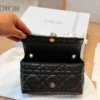 Dior Lady Dior Black Quilted Calfskin Vanity Bag