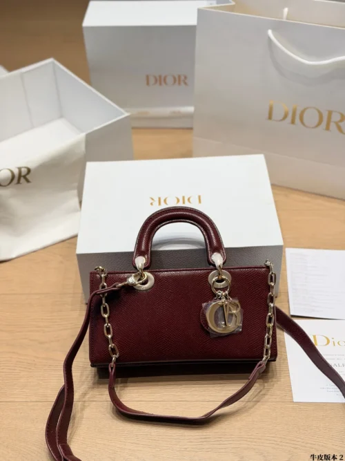 Dior D-Joy Mini Black Cannage Lambskin Card Holder