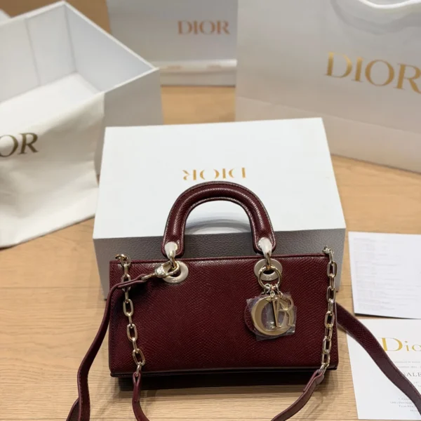 Dior D-Joy Mini Black Cannage Lambskin Card Holder