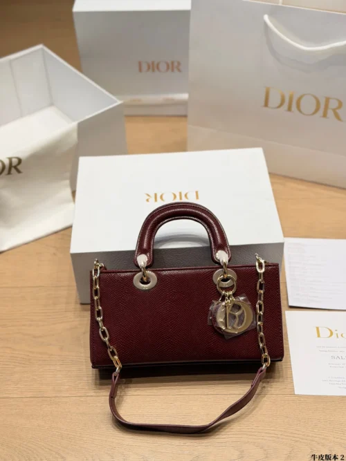 Dior D-Joy Mini Black Cannage Lambskin Card Holder