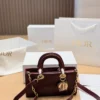Dior D-Joy Mini Black Cannage Lambskin Card Holder