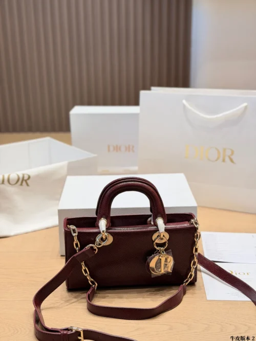 Dior D-Joy Mini Black Cannage Lambskin Card Holder