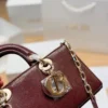 Dior D-Joy Mini Black Cannage Lambskin Card Holder