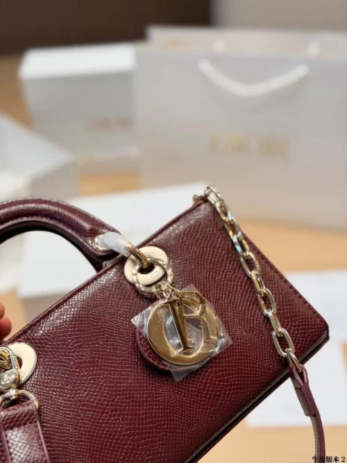 Dior D-Joy Mini Black Cannage Lambskin Card Holder
