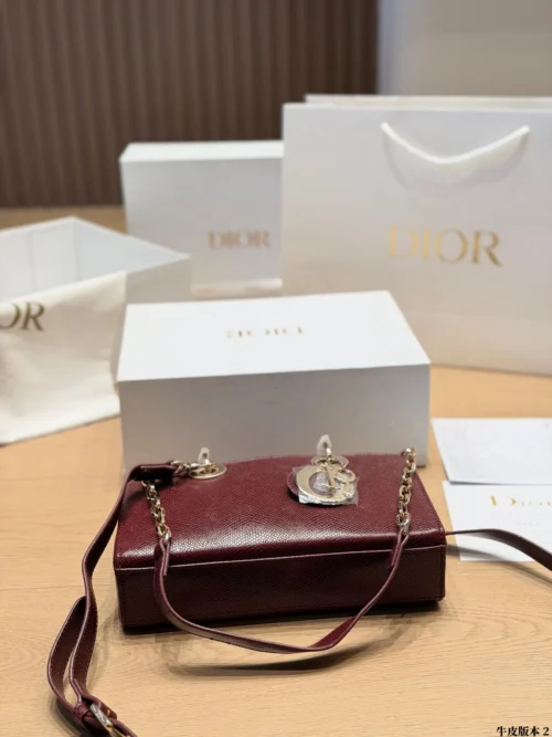 Dior D-Joy Mini Black Cannage Lambskin Card Holder