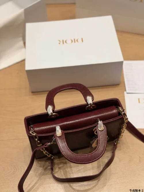 Dior D-Joy Mini Black Cannage Lambskin Card Holder