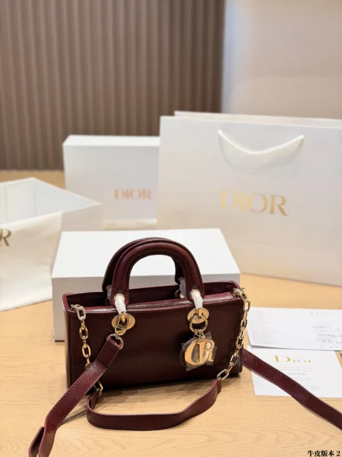 Dior D-Joy Mini Black Cannage Lambskin Card Holder