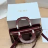 Dior D-Joy Mini Black Cannage Lambskin Card Holder