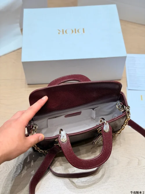 Dior D-Joy Mini Black Cannage Lambskin Card Holder
