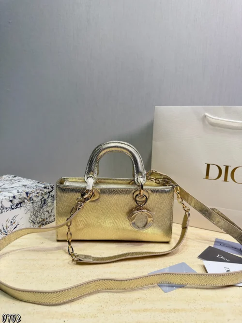 Dior D-Joy Mini Black Cannage Lambskin Card Holder Style 0198