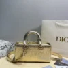 Dior D-Joy Mini Black Cannage Lambskin Card Holder Style 0198