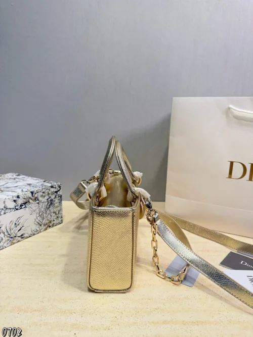 Dior D-Joy Mini Black Cannage Lambskin Card Holder Style 0198