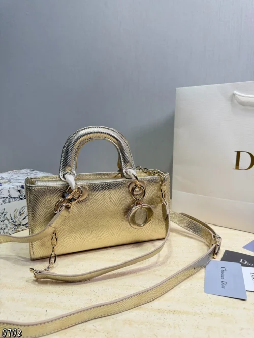 Dior D-Joy Mini Black Cannage Lambskin Card Holder Style 0198