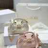 Dior Black Cannage Lambskin Vanity Bag
