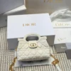 Dior Black Cannage Lambskin Vanity Bag