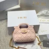 Dior Black Cannage Lambskin Vanity Bag