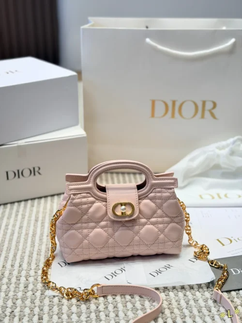 Dior Black Cannage Lambskin Vanity Bag